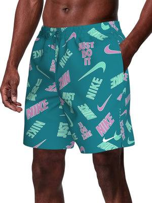 Nike Swim Breaker Men's 7" Brief-Lined Volley Short - Lt Magenta alternate image 2