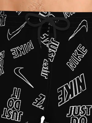 Nike Swim Breaker Men's 5" Brief-Lined Volley Short - Black alternate image 4
