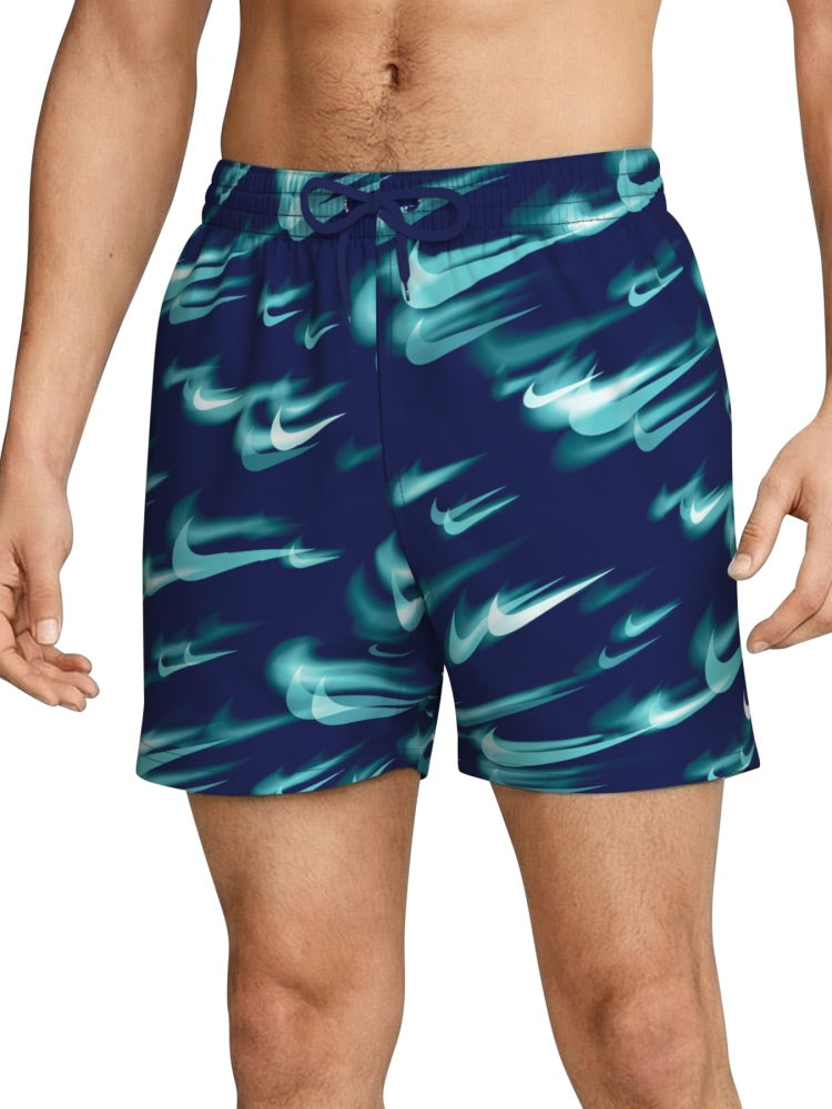 Nike Swim Breaker Men's 5" Brief-Lined Volley Short - Blue alternate image 2