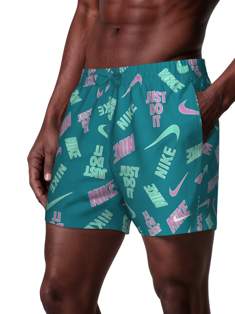 Nike Swim Breaker Men's 5" Brief-Lined Volley Short - Lt Magenta alternate image 2