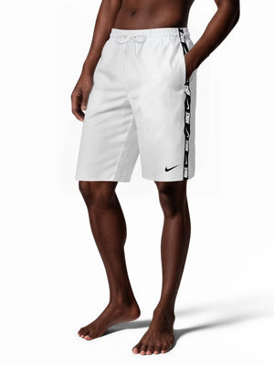 Nike Swim Breaker Men's 9" Brief-Lined Volley Short - White alternate image 1