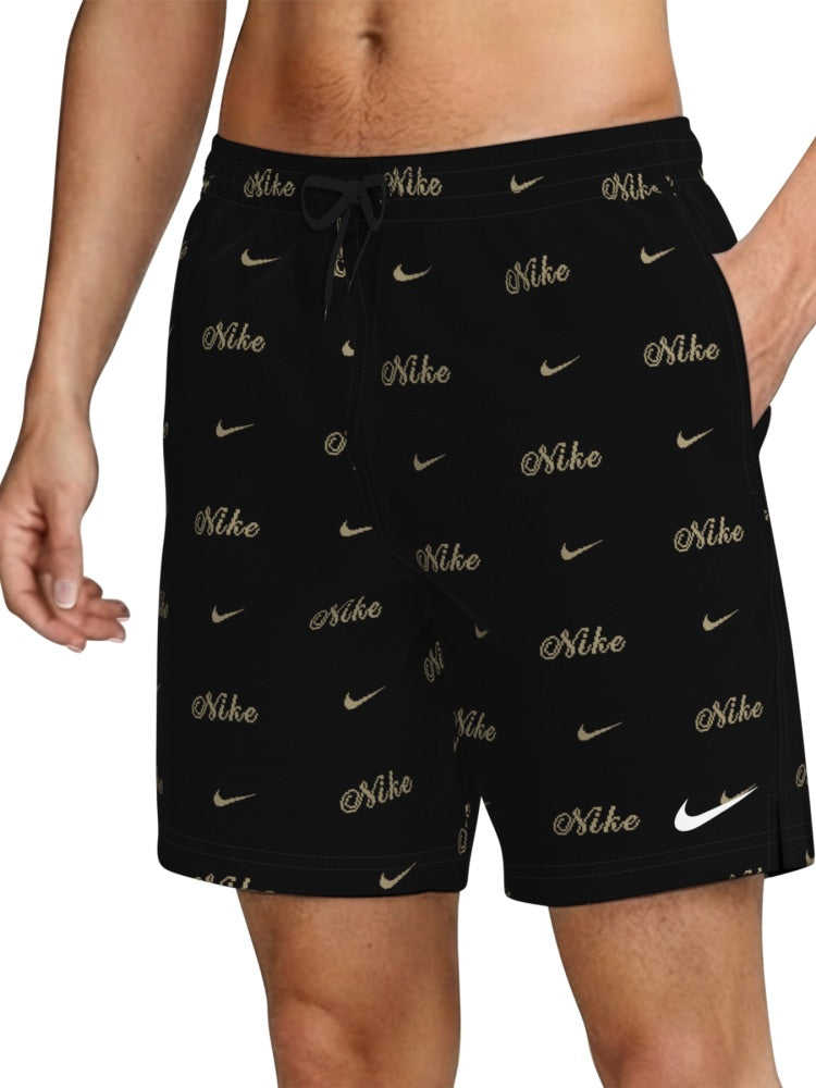 Nike Swim Breaker Men's 7" Brief-Lined Volley Short - Black alternate image 2
