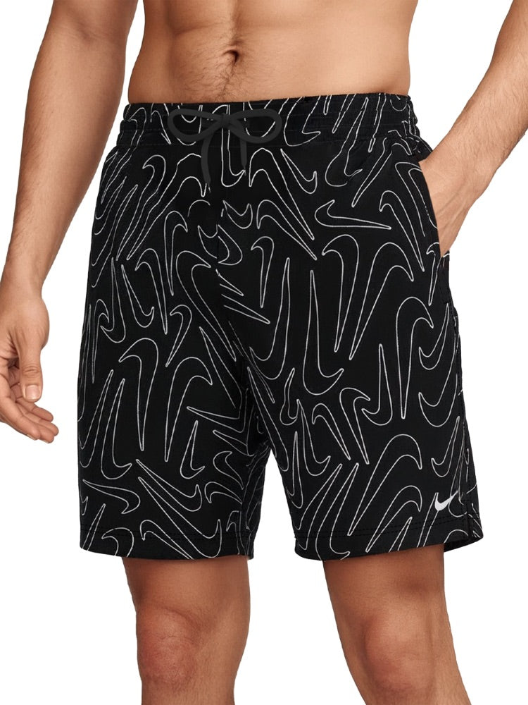Nike Swim Breaker Men's 7" Brief-Lined Volley Short - Black alternate image 2