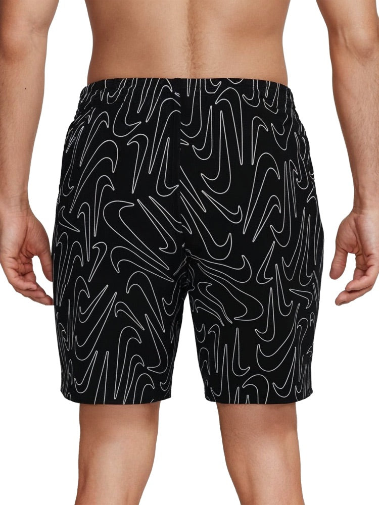 Nike Swim Breaker Men's 7" Brief-Lined Volley Short - Black alternate image 3