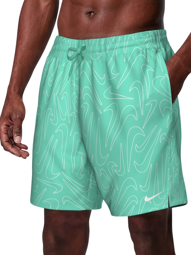 Nike Swim Breaker Men's 7" Brief-Lined Volley Short - Bleached Turq alternate image 2