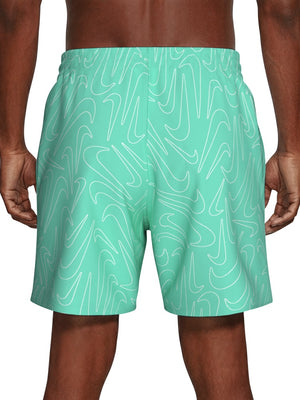 Nike Swim Breaker Men's 7" Brief-Lined Volley Short - Bleached Turq alternate image 3