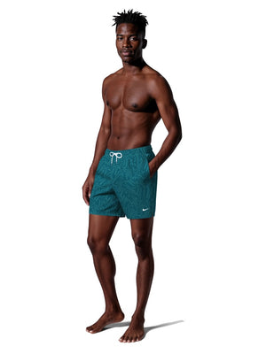 Nike Swim Breaker Men's 5" Brief-Lined Volley Short - Green Abyss