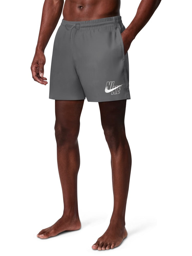 Nike Swim Breaker Men's 5" Brief-Lined Volley Short - Cool Grey