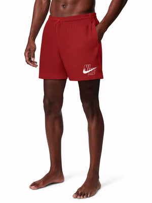 Nike Swim Breaker Men's 5" Brief-Lined Volley Short - University Red