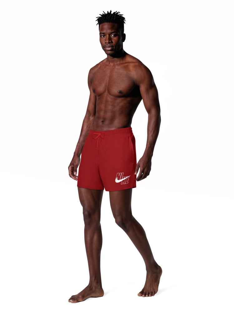Nike Swim Breaker Men's 5" Brief-Lined Volley Short - University Red alternate image 1