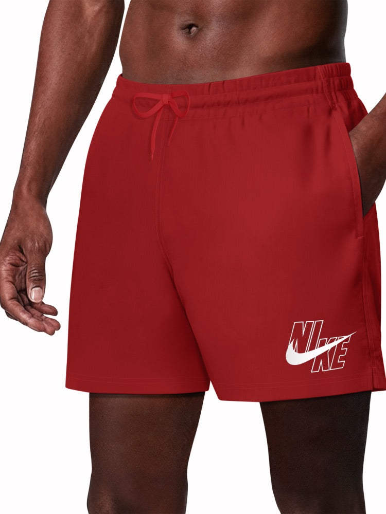 Nike Swim Breaker Men's 5" Brief-Lined Volley Short - University Red alternate image 2