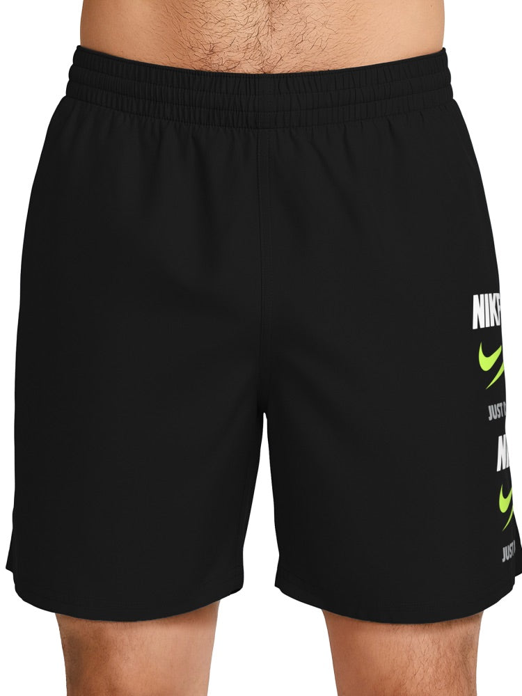 Nike Swim Breaker Men's 7" Brief-Lined Volley Short - Black alternate image 2