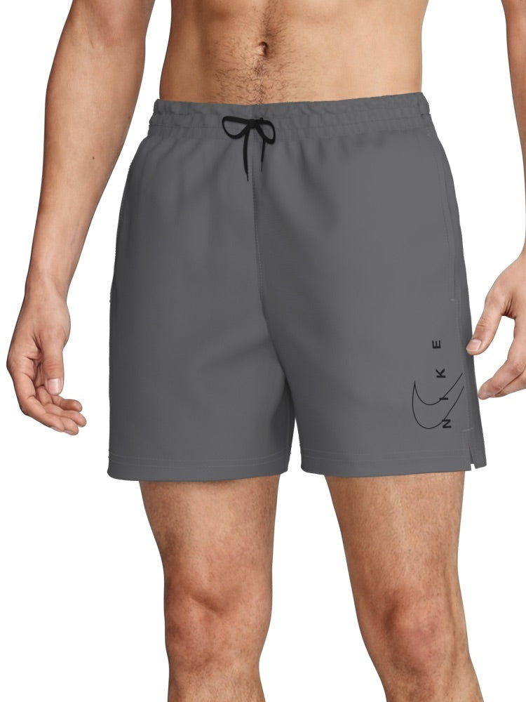 Nike Swim Breaker Men's 5" Brief-Lined Volley Short - Cool Grey alternate image 2