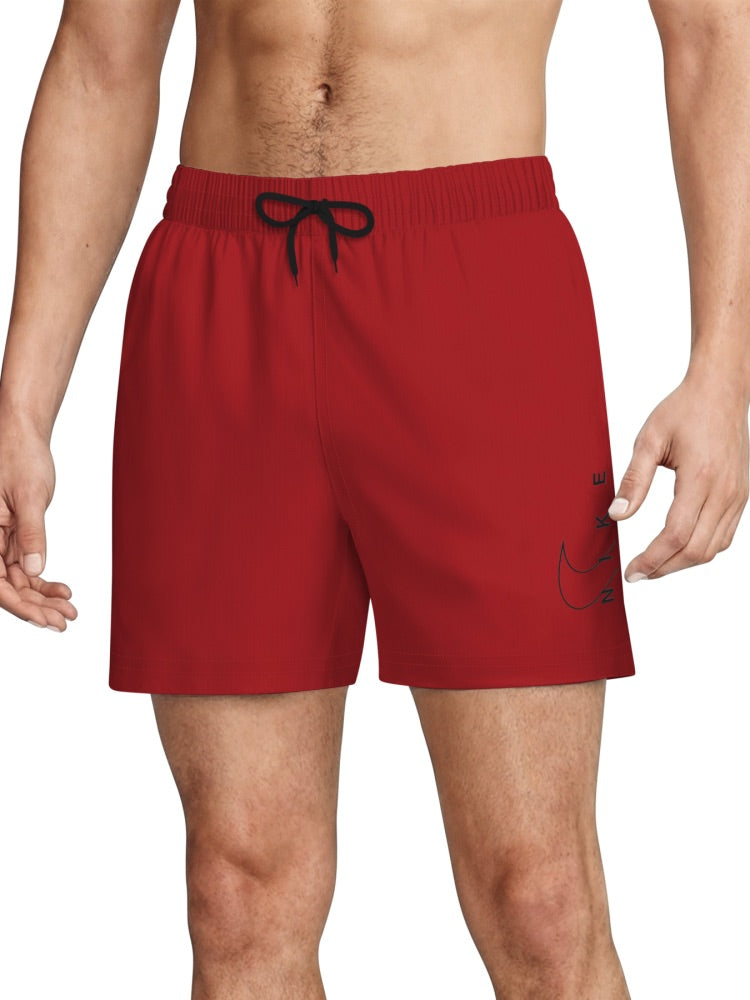 Nike Swim Breaker Men's 5" Brief-Lined Volley Short - University Red alternate image 2