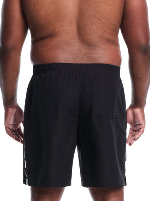 Nike Swim Breaker Logo Tape Men's 9" Fully Mesh Volley Short (Big & Tall) - Black alternate image 1