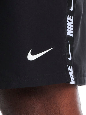 Nike Swim Breaker Logo Tape Men's 9" Fully Mesh Volley Short (Big & Tall) - Black alternate image 2