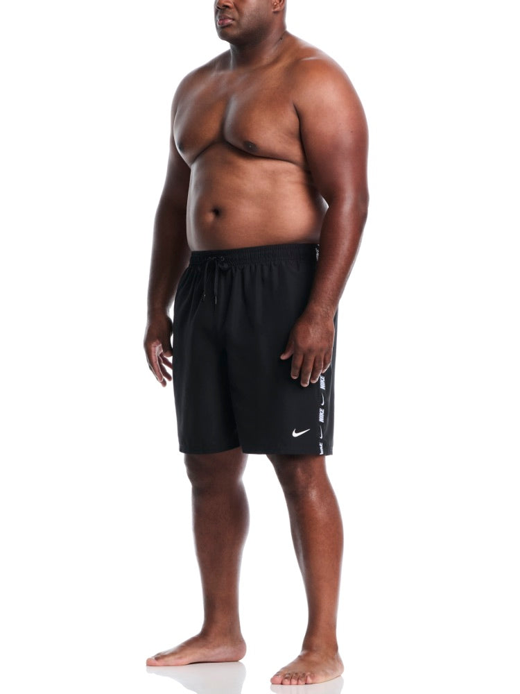 Nike Swim Breaker Logo Tape Men's 9" Fully Mesh Volley Short (Big & Tall) - Black alternate image 3