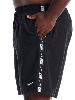 Nike Swim Breaker Logo Tape Men's 9" Fully Mesh Volley Short (Big & Tall) - Black alternate image 4