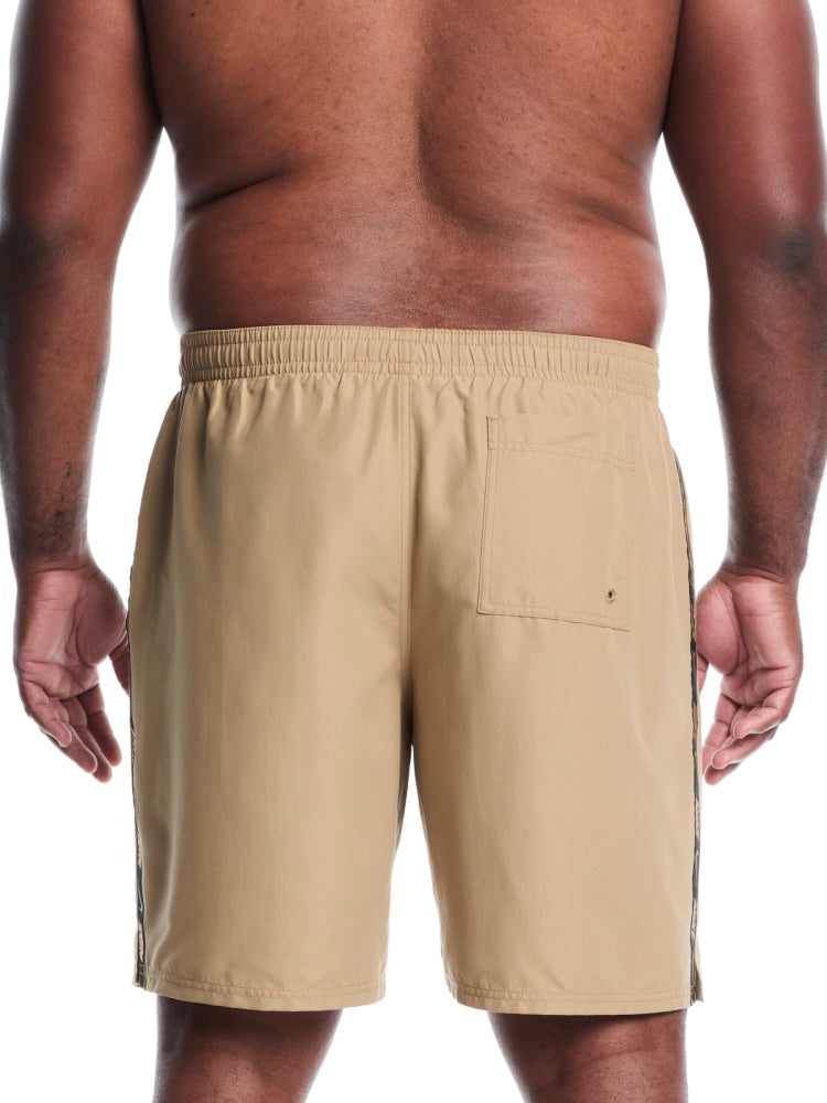 Nike Swim Breaker Logo Tape Men's 9" Fully Mesh Volley Short (Big & Tall) - Parachute Beige alternate image 1