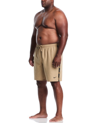Nike Swim Breaker Logo Tape Men's 9" Fully Mesh Volley Short (Big & Tall) - Parachute Beige alternate image 3