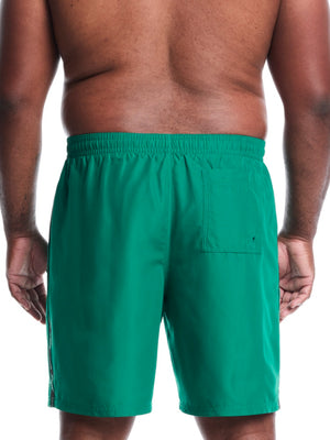 Nike Swim Breaker Logo Tape Men's 9" Fully Mesh Volley Short (Big & Tall) - Malachite alternate image 1