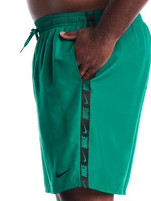 Nike Swim Breaker Logo Tape Men's 9" Fully Mesh Volley Short (Big & Tall) - Malachite alternate image 4