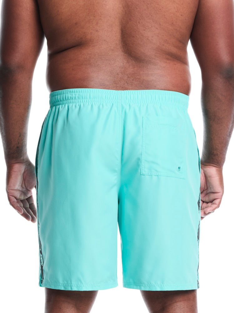 Nike Swim Breaker Logo Tape Men's 9" Fully Mesh Volley Short (Big & Tall) - Bleached Turq alternate image 1