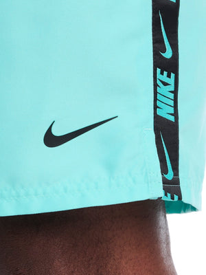 Nike Swim Breaker Logo Tape Men's 9" Fully Mesh Volley Short (Big & Tall) - Bleached Turq alternate image 2