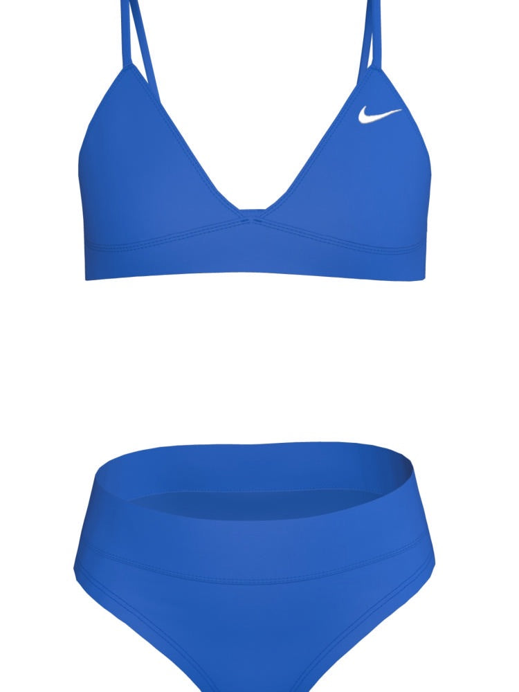 Nike Swim Effortless Essential Big Kids' (Girls') Triangle Bikini Set - Blue Crystal alternate image 2