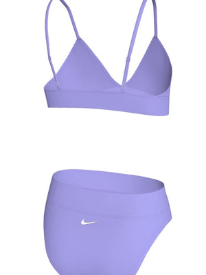 Nike Swim Effortless Essential Big Kids' (Girls') Triangle Bikini Set - Light Thistle alternate image 1
