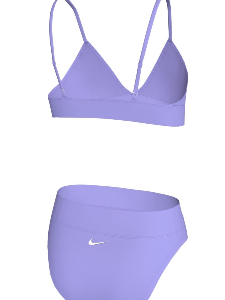 Nike Swim Effortless Essential Big Kids' (Girls') Triangle Bikini Set - Light Thistle alternate image 1