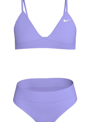 Nike Swim Effortless Essential Big Kids' (Girls') Triangle Bikini Set - Light Thistle alternate image 2