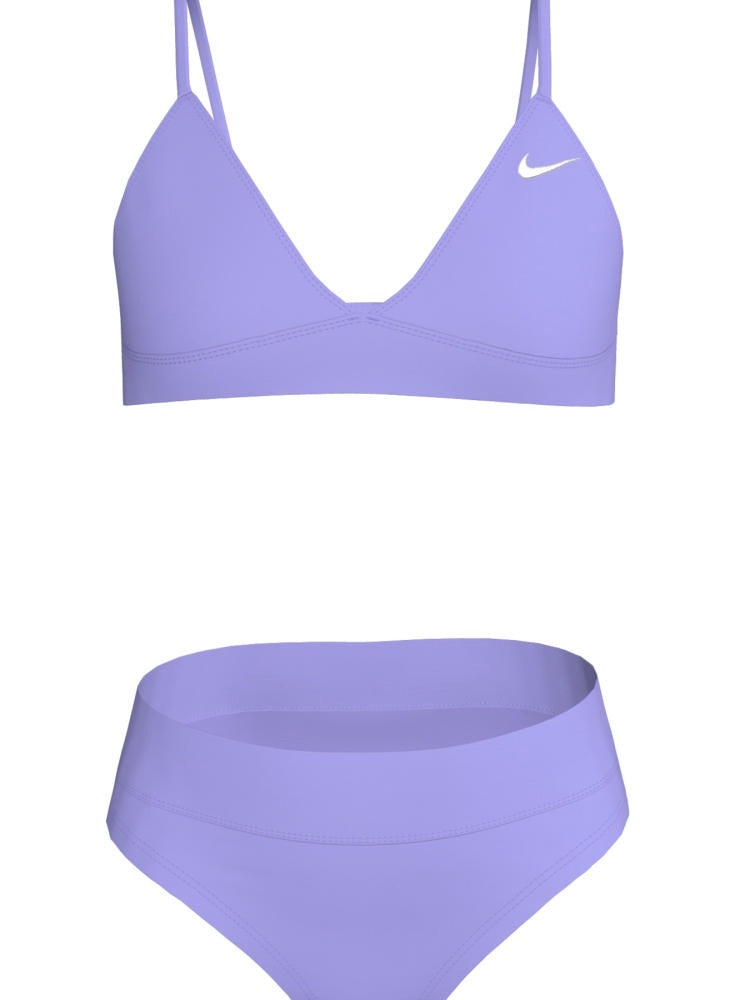 Nike Swim Effortless Essential Big Kids' (Girls') Triangle Bikini Set - Light Thistle alternate image 2