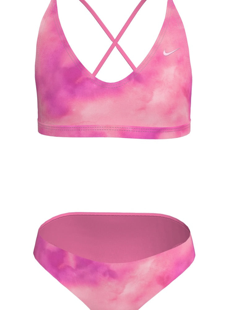 Nike Swim Big Kids' (Girls') Lace Up Bikini Set - Pink Glow alternate image 2