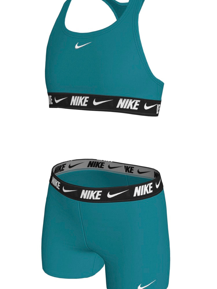 Nike Swim Big Kids' (Girls') Racerback Bikini & Short Set - Energy