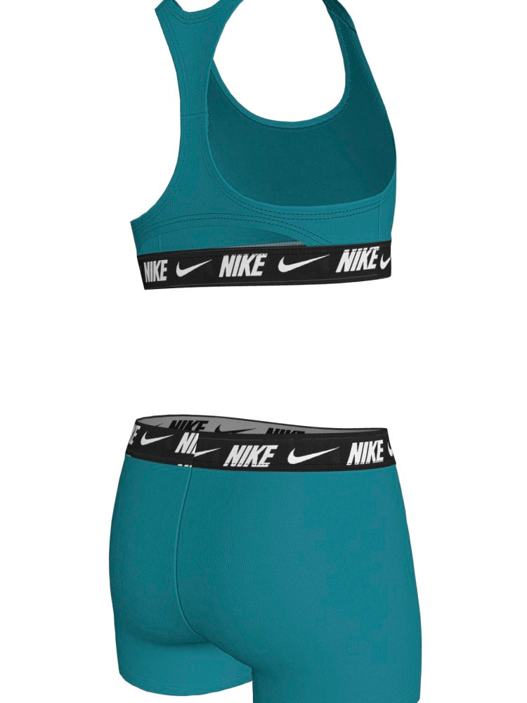 Nike Swim Big Kids' (Girls') Racerback Bikini & Short Set - Energy alternate image 1