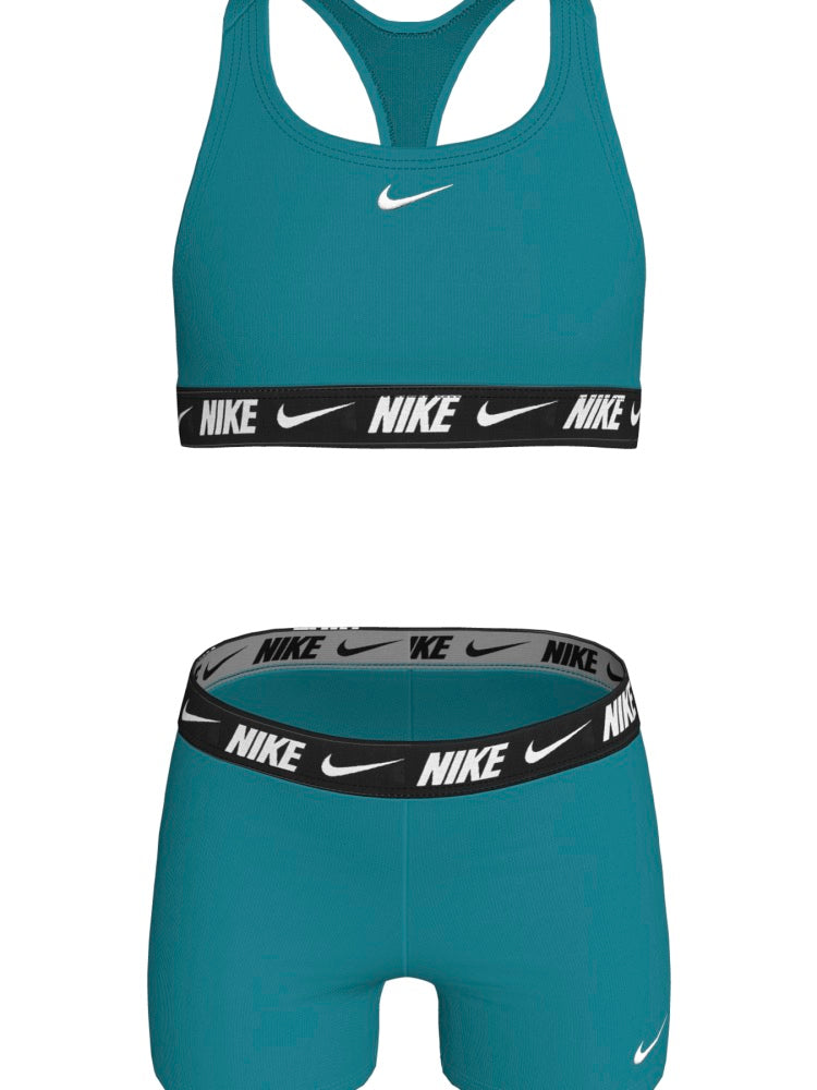 Nike Swim Big Kids' (Girls') Racerback Bikini & Short Set - Energy alternate image 2