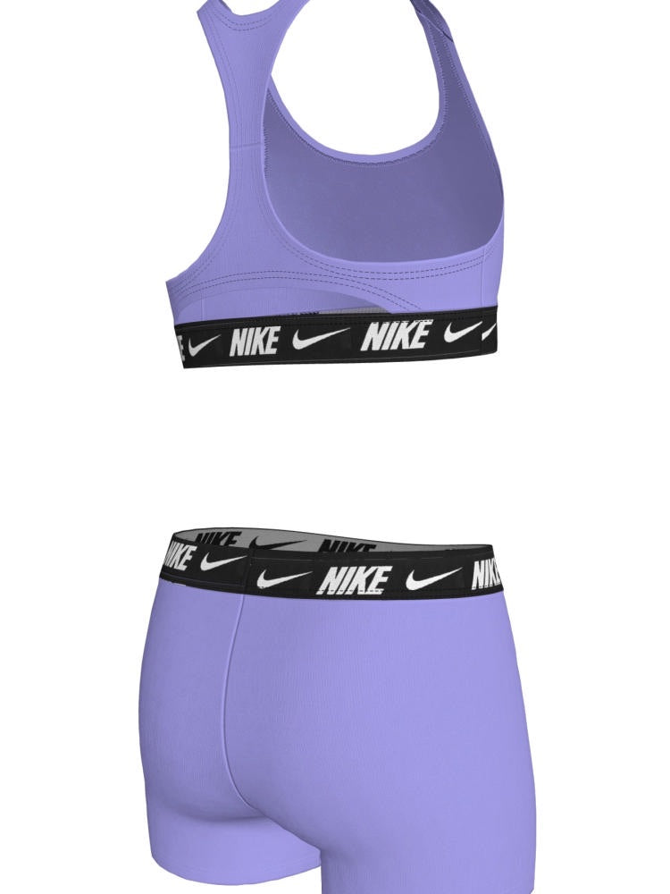 Nike Swim Big Kids' (Girls') Racerback Bikini & Short Set - Light Thistle alternate image 1
