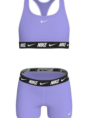 Nike Swim Big Kids' (Girls') Racerback Bikini & Short Set - Light Thistle alternate image 2