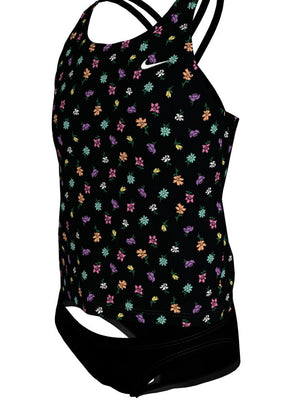 Nike Swim Big Kids' (Girls') Spiderback Tankini Set - Jet Black