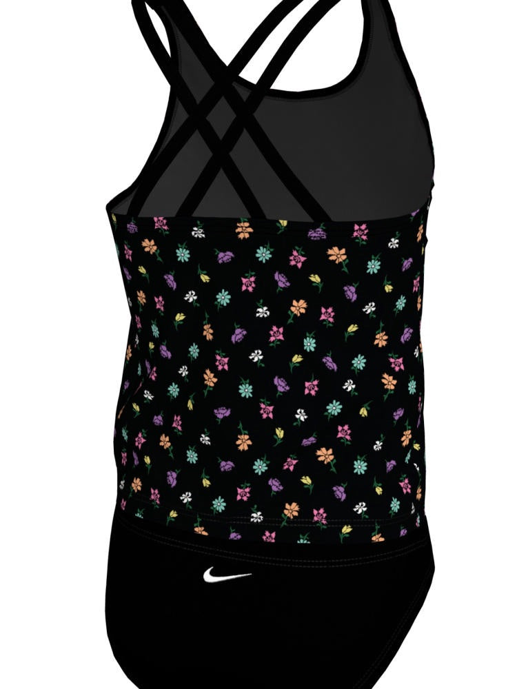 Nike Swim Big Kids' (Girls') Spiderback Tankini Set - Jet Black alternate image 1