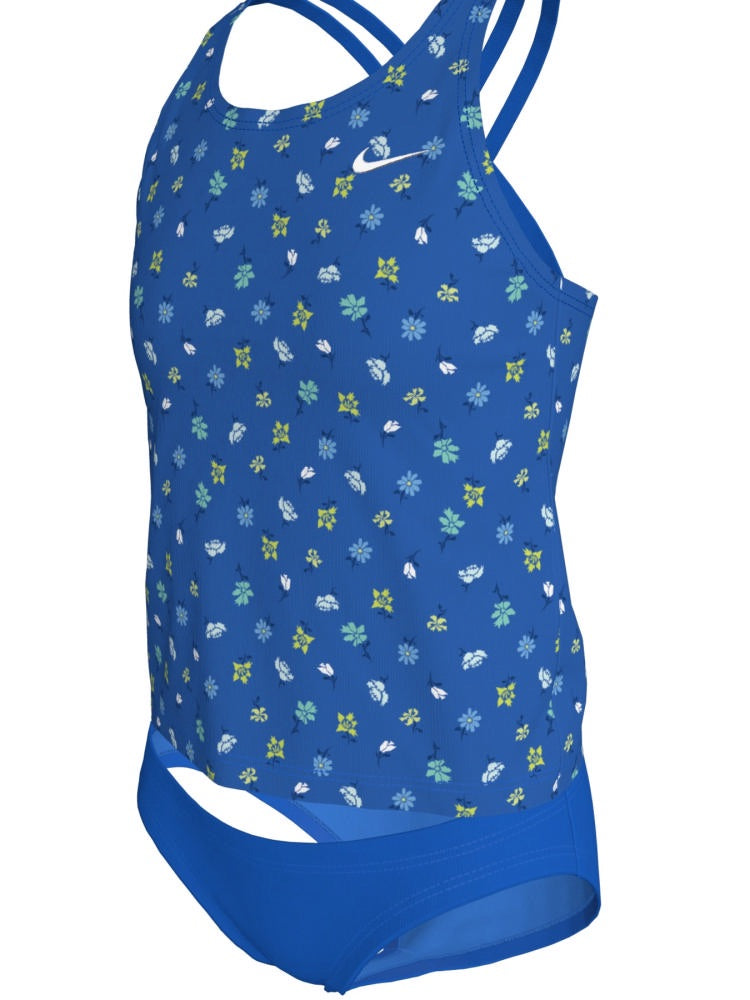 Nike Swim Big Kids' (Girls') Spiderback Tankini Set - Blue Crystal