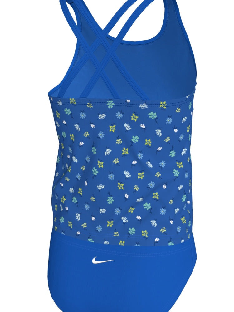 Nike Swim Big Kids' (Girls') Spiderback Tankini Set - Blue Crystal alternate image 1