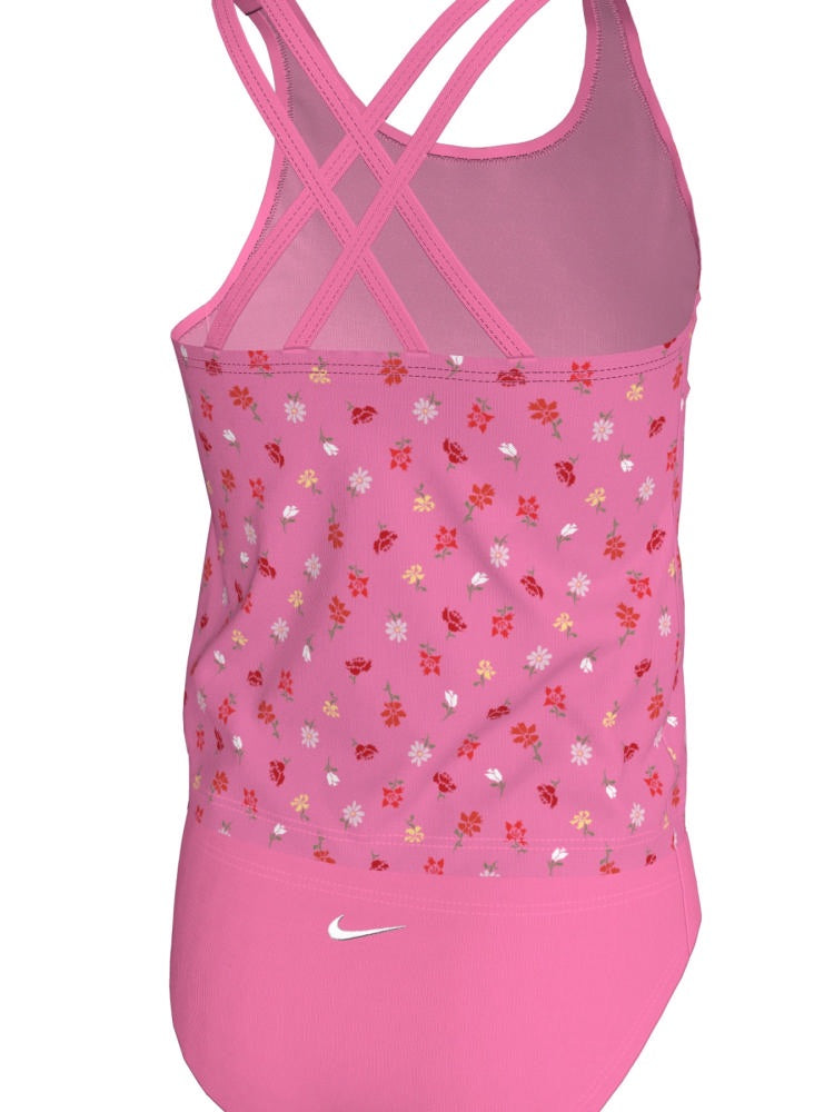 Nike Swim Big Kids' (Girls') Spiderback Tankini Set - Pink Glow alternate image 1