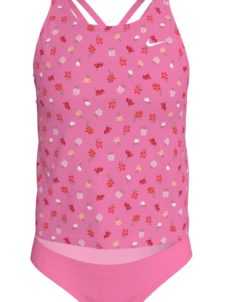 Nike Swim Big Kids' (Girls') Spiderback Tankini Set - Pink Glow alternate image 2
