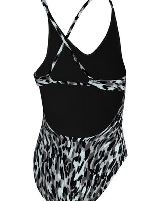 Nike Swim Big Kids' (Girls') Lace Up One Piece - Black alternate image 1