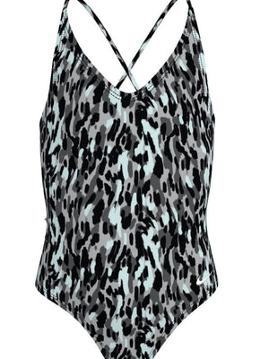 Nike Swim Big Kids' (Girls') Lace Up One Piece - Black alternate image 2