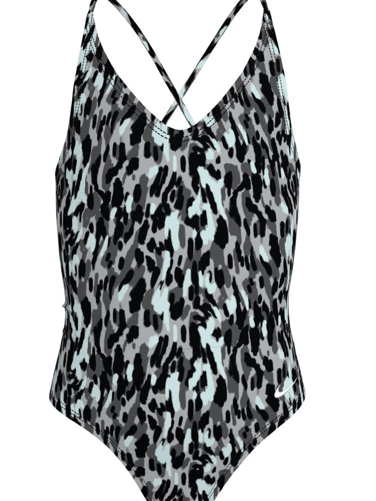 Nike Swim Big Kids' (Girls') Lace Up One Piece - Black alternate image 2