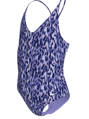 Nike Swim Big Kids' (Girls') Lace Up One Piece - Light Thistle