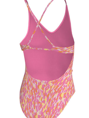 Nike Swim Big Kids' (Girls') Lace Up One Piece - Pink Glow alternate image 1
